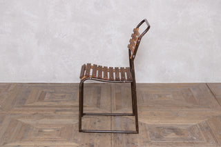 Vintage Cox 1960s Stacking Chairs with Brown Frame