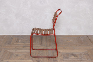 Vintage Cox 1960s Stacking Chairs with Red Frame
