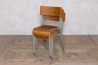 Vintage Plywood Stacking Chairs