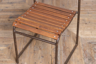 Vintage Cox 1960s Stacking Chairs with Brown Frame