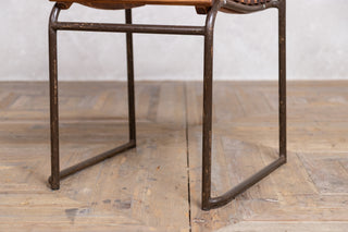 Vintage Cox 1960s Stacking Chairs with Brown Frame