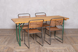Solid Pine Folding Wooden Trestle Tables