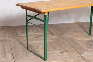 Solid Pine Folding Wooden Trestle Tables