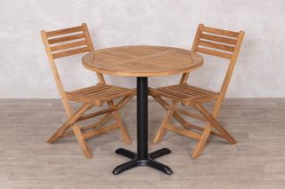 Outdoor Teak Tabletop Round Café Table Range