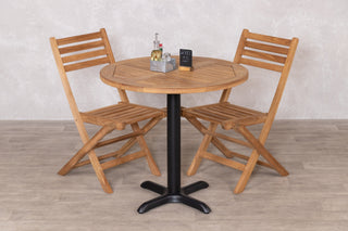 Outdoor Teak Tabletop Round Café Table Range