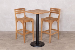 Outdoor Teak Tabletop Square Bar Table Range