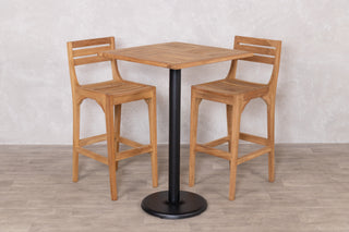 Outdoor Teak Tabletop Square Bar Table Range