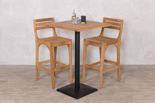 Outdoor Teak Tabletop Square Bar Table Range