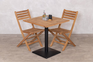 Outdoor Teak Tabletop Square Café Table Range