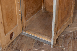 Bank Of Three Wooden Storage Lockers