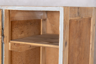 Bank Of Three Wooden Storage Lockers