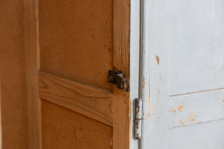 Bank Of Three Wooden Storage Lockers