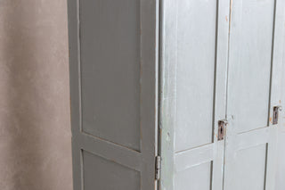 Bank Of Three Wooden Storage Lockers