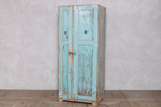Two Door Distressed Look Timber Lockers