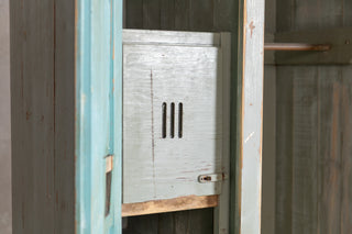 Two Door Distressed Look Timber Lockers