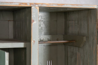 Two Door Distressed Look Timber Lockers