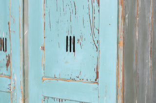 Two Door Distressed Look Timber Lockers