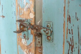 Two Door Distressed Look Timber Lockers