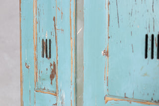 Two Door Distressed Look Timber Lockers