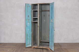 Two Door Distressed Look Timber Lockers