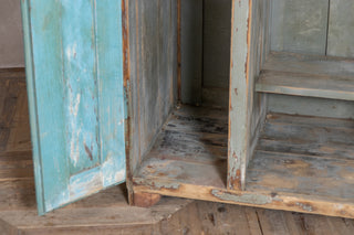 Two Door Distressed Look Timber Lockers
