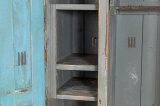 Two Door Distressed Look Timber Lockers