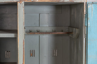 Two Door Distressed Look Timber Lockers