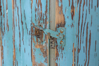 Two Door Distressed Look Timber Lockers