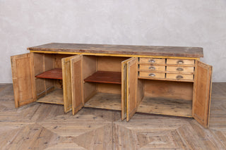 Vintage Pine Kitchen Sideboard with Internal Drawers