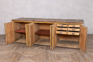 Vintage Pine Kitchen Sideboard with Internal Drawers