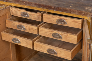 Vintage Pine Kitchen Sideboard with Internal Drawers