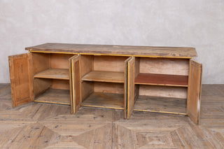 Vintage Yellow Pine Kitchen Sideboard