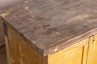 Vintage Yellow Pine Kitchen Sideboard