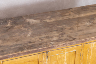 Vintage Yellow Pine Kitchen Sideboard