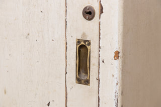 Large Pine Housekeeper's Cupboard with Glass Doors