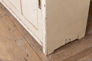Large Pine Housekeeper's Cupboard with Glass Doors