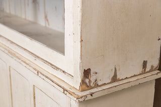 Large Pine Housekeeper's Cupboard with Glass Doors
