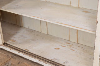 Large Pine Housekeeper's Cupboard with Glass Doors