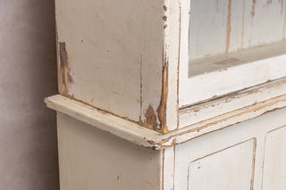 Large Pine Housekeeper's Cupboard with Glass Doors