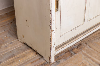 Large Pine Housekeeper's Cupboard with Glass Doors