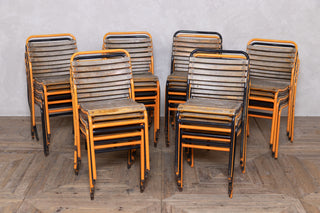 Black Vintage Outdoor Stacking Chairs