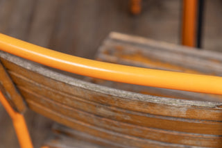 Orange Vintage Outdoor Stacking Chairs