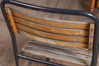 Black Vintage Outdoor Stacking Chairs