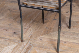 Black Vintage Outdoor Stacking Chairs