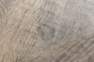 Knightsbridge Oak Dining Table in Silverback - 1.8m - SECONDS ITEM
