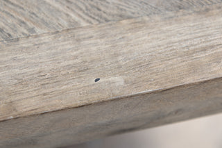 Knightsbridge Oak Dining Table in Silverback - 1.8m - SECONDS ITEM