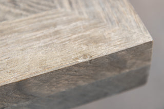 Knightsbridge Oak Dining Table in Silverback - 1.8m - SECONDS ITEM