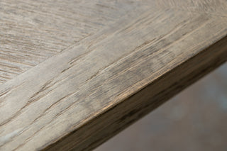 Knightsbridge Oak Dining Table in Silverback - 1.8m - SECONDS ITEM