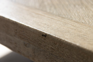 Knightsbridge Oak Dining Table in Silverback - 1.8m - SECONDS ITEM