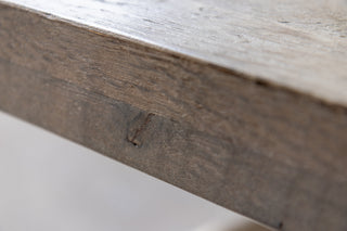 Knightsbridge Oak Dining Table in Silverback - 1.8m - SECONDS ITEM